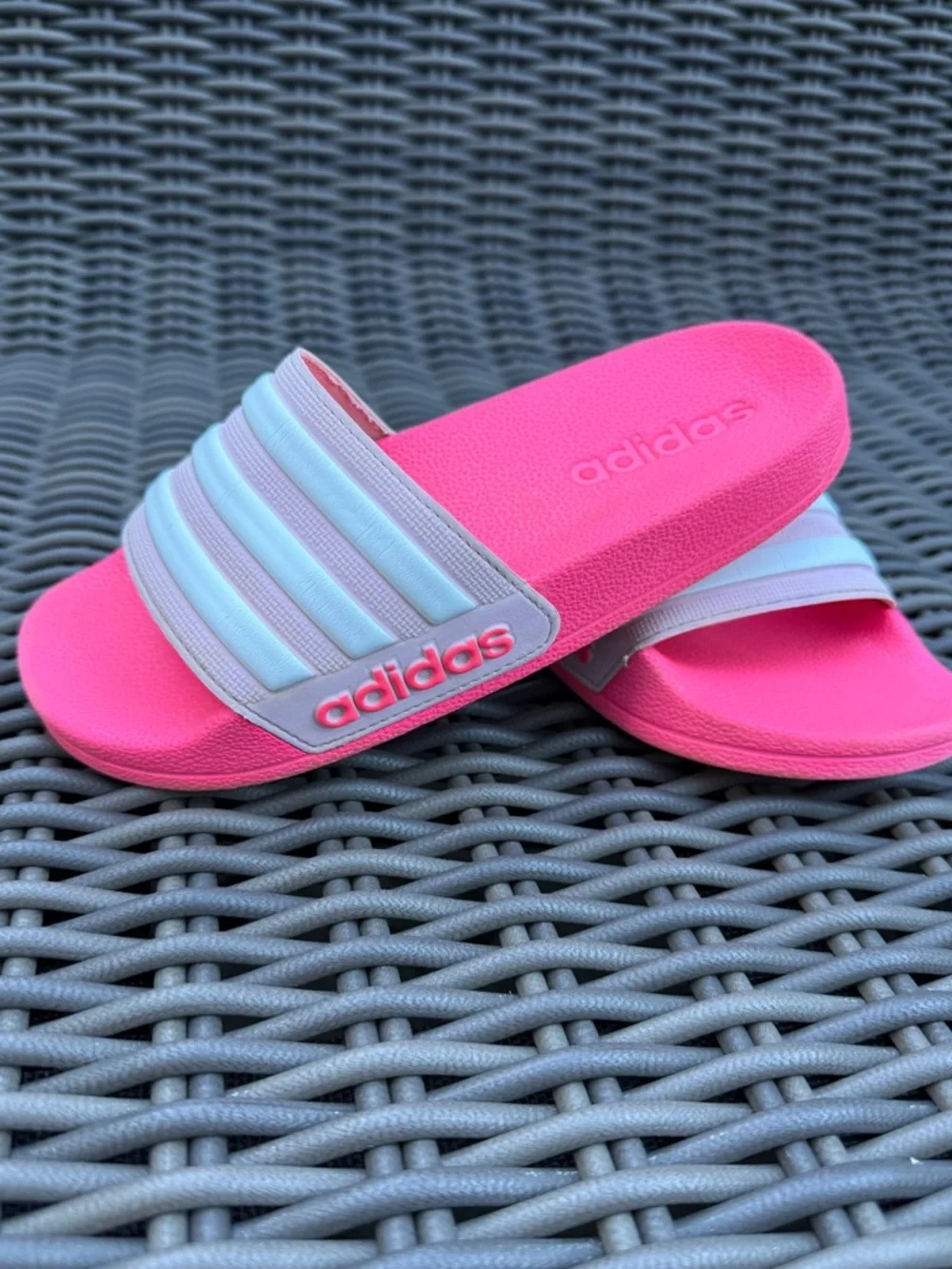 adidas Hot Pink Slides - Size 1